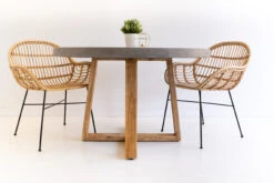 1.0m Alta Elkstone Round Dining Table – Speckled Grey With Light Honey Legs -Abide Interiors 1.2m ElkStone Speckled Grey Light Honey 16 scaled 1