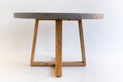 1.0m Alta Elkstone Round Dining Table – Speckled Grey With Light Honey Legs -Abide Interiors 1.2m ElkStone Speckled Grey Light Honey 4 scaled 1