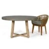 1.4m Alta Elkstone Round Dining Table – Speckled Grey With Ivory Washed Acacia Wood Legs -Abide Interiors 1.4m SG Ivory Legs.9 751f4950 c09b 438e adc1 c68d24cc03e4 3000x