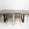3.0m Sierra Elkstone Rectangular Dining Table – Speckled Grey With Black Powder Coated Legs 2 3.0m Sierra Elkstone Rectangular Dining Table – Speckled Grey With Black Powder Coated Legs -Abide Interiors 2.0m Alta SG Black 7 scaled 1