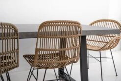 2.4m Sierra Elkstone Rectangular Dining Table – Speckled Grey With Black Powder Coated Legs -Abide Interiors 2.0m Alta SG Black 8 scaled 1