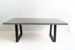 2.0m Sierra Elkstone Rectangular Dining Table – Speckled Grey With Black Powder Coated Legs -Abide Interiors 2.0m Sierra SG Black 5 scaled 1