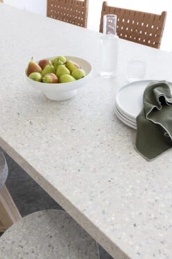 2m ETerrazzo Elkstone Dining Table – Ivory Coast With Ivory Washed Legs -Abide Interiors 3m eTerrazzo 4