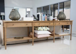 Hamilton Wide Console Table – Weathered Oak – 280cm 21 Hamilton Wide Console Table – Weathered Oak – 280cm -Abide Interiors ALB05012