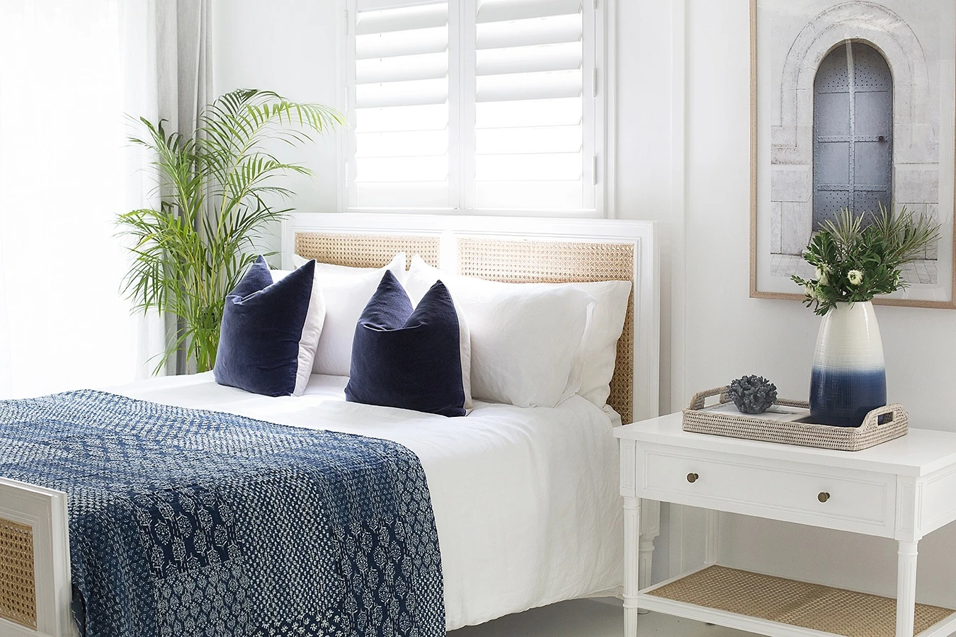 Hamilton Cane Nightstand / Bedside – White 16 Hamilton Cane Nightstand / Bedside – White - Image 14