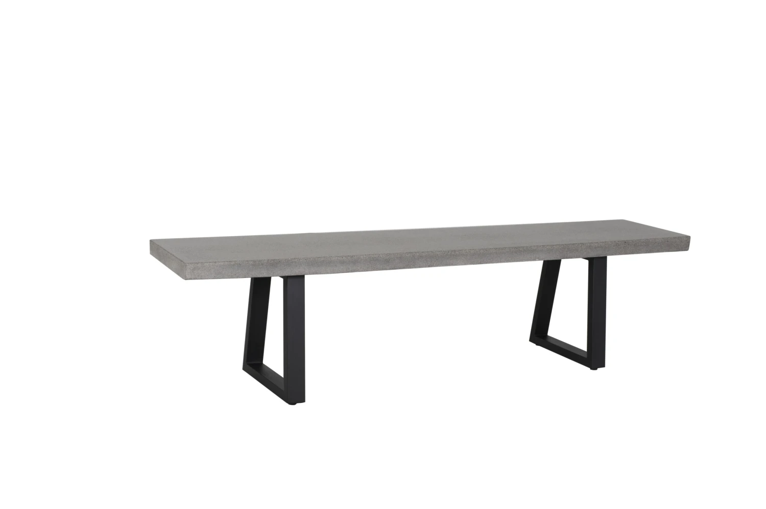 1.65m Sierra Elkstone Rectangular Bench – Speckled Grey With Black Powder Coated Legs 3 1.65m Sierra Elkstone Rectangular Bench – Speckled Grey With Black Powder Coated Legs
