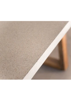 2.4m Sierra Elkstone Rectangular Dining Table – Speckled Grey With Light Honey Legs -Abide Interiors AntwerpLavaStoneDiningTable4