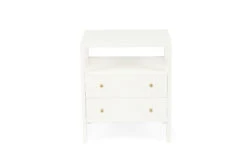 Audrey Bedside Table – White -Abide Interiors Audrey Bedside White 2