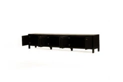 Audrey Entertainment Unit – 3m – Black -Abide Interiors Audrey Entertainment Unit Black 3