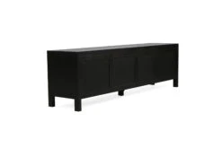 Audrey Entertainment Unit – 2m – Black -Abide Interiors Audrey Entertainment Unit Black 4Dr 5