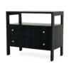 Audrey Nightstand – Black -Abide Interiors Audrey Nightstand Black 1