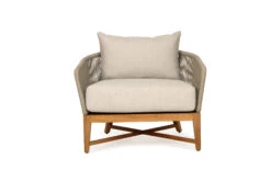 Bronte Outdoor Sofa – 1 Seater – Light Grey