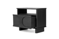 Bruno Bedside Table – Black -Abide Interiors Bruno Bedside Table Black 4