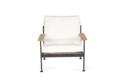 Bryce Outdoor 1 Seater Sofa – Asteroid Black -Abide Interiors Bryce 1Seat BlackFrame White 2
