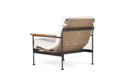 Bryce Outdoor 1 Seater Sofa – Asteroid Black -Abide Interiors Bryce 1Seat BlackFrame White 5