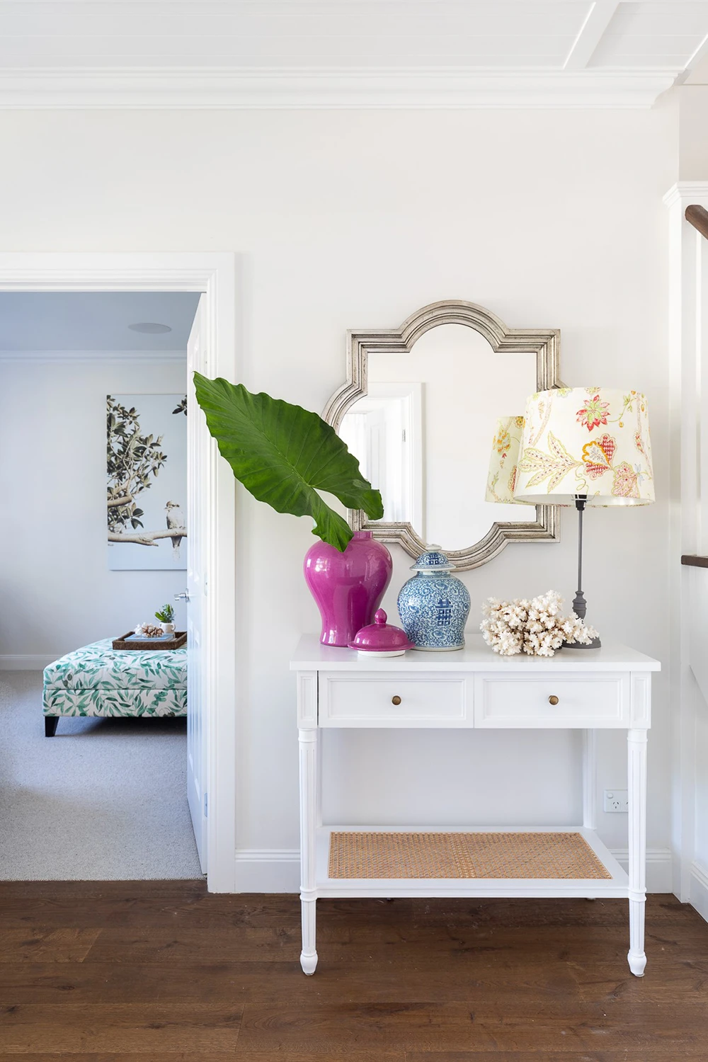 Hamilton Cane Console Table – White – 100cm 10 Hamilton Cane Console Table – White – 100cm - Image 8