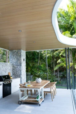 Carmel Outdoor Bar Cart – Pearl White Powder Coated Frame 39 Carmel Outdoor Bar Cart – Pearl White Powder Coated Frame -Abide Interiors Carmel Bar Cart Table Kingsliff Chairs 2