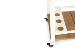 Carmel Outdoor Bar Cart – Pearl White Powder Coated Frame 26 Carmel Outdoor Bar Cart – Pearl White Powder Coated Frame -Abide Interiors Carmel Outdoor Bar Cart White 4