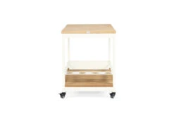 Carmel Outdoor Bar Cart – Pearl White Powder Coated Frame 27 Carmel Outdoor Bar Cart – Pearl White Powder Coated Frame -Abide Interiors Carmel Outdoor Bar Cart White 5