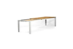 Carmel Outdoor Extension Table 3.1m – Pearl White Powder Coated Legs -Abide Interiors Carmel Outdoor Extension Table White 5