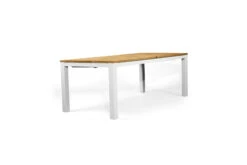 Carmel Outdoor Extension Table 3.1m – Pearl White Powder Coated Legs -Abide Interiors Carmel Outdoor Extension Table White 8