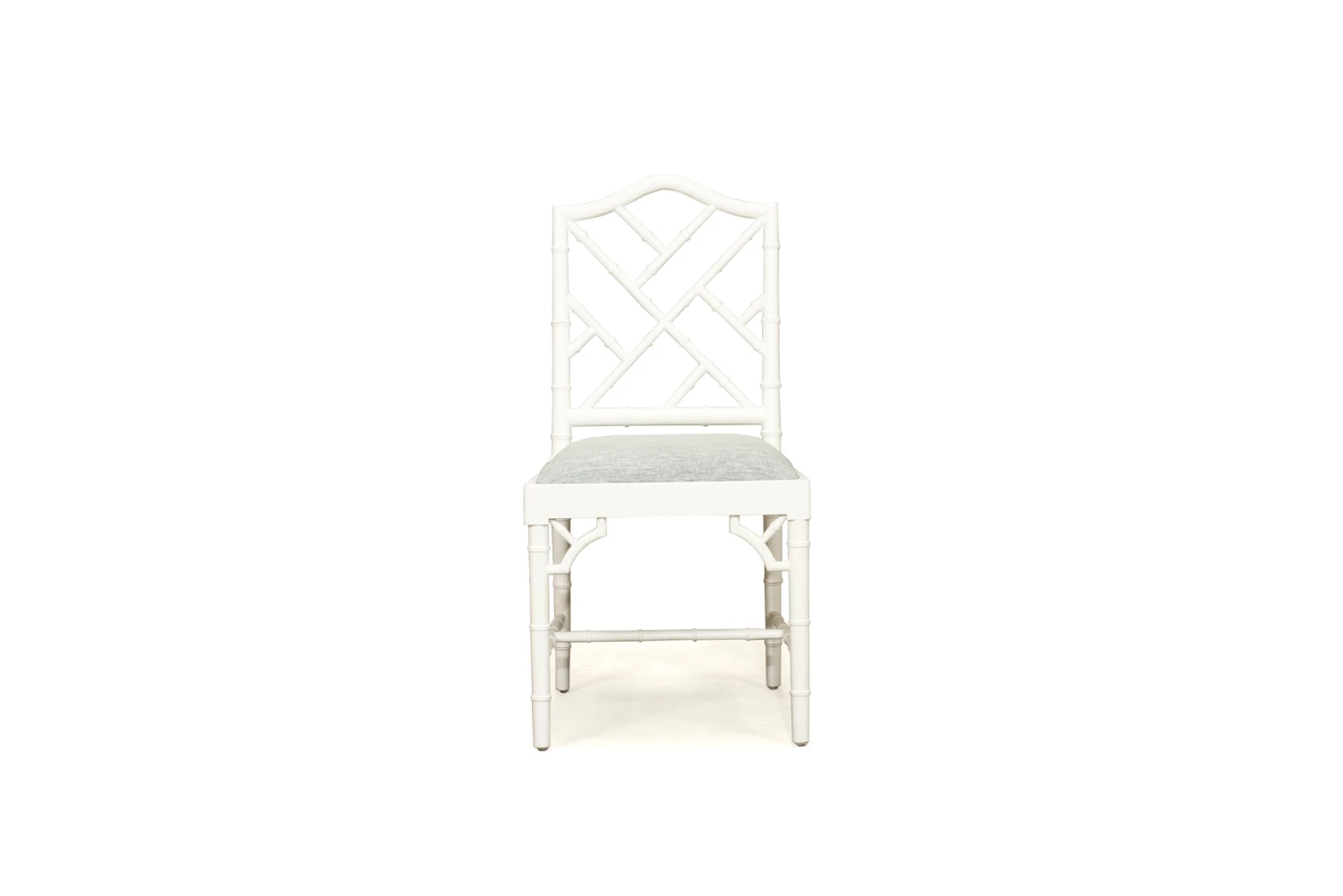 Chippendale Dining Chair – White With Duck Egg Fabric 3 Chippendale Dining Chair – White With Duck Egg Fabric