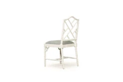 Chippendale Dining Chair – White With Duck Egg Fabric 14 Chippendale Dining Chair – White With Duck Egg Fabric -Abide Interiors Chippendale Side Chair White DuckEgg Fabric 6