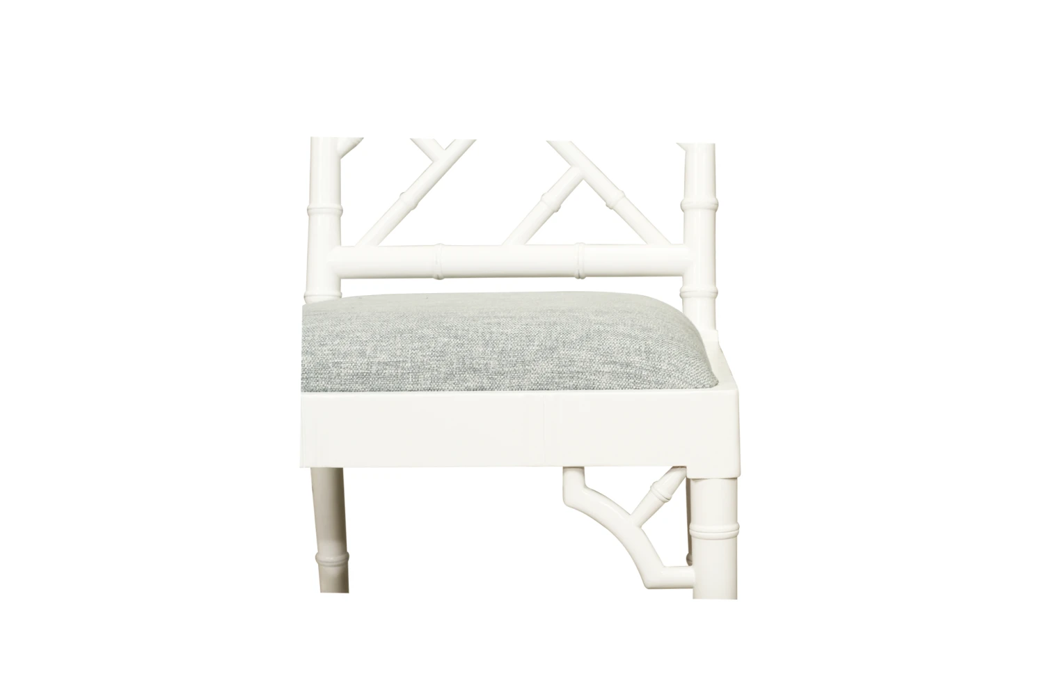 Chippendale Dining Chair – White With Duck Egg Fabric 11 Chippendale Dining Chair – White With Duck Egg Fabric - Image 9