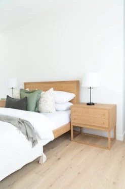 Clovelly Bed – Queen Size – American Oak 33 Clovelly Bed – Queen Size – American Oak -Abide Interiors Clovelly Bed Lisette Bedside Styled 2