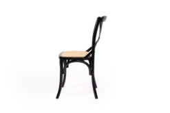 Black Cross Back Chair – Rattan Seat 12 Black Cross Back Chair – Rattan Seat -Abide Interiors Crossback Chair Black RattanSeat 4