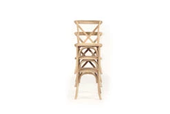 Stackable Provincial Cross Back Chair – Natural Oak -Abide Interiors Crossback Stackable 10