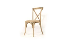 Stackable Provincial Cross Back Chair – Natural Oak