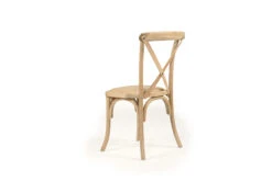Stackable Provincial Cross Back Chair – Natural Oak -Abide Interiors Crossback Stackable 5