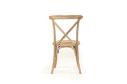 Stackable Provincial Cross Back Chair – Natural Oak -Abide Interiors Crossback Stackable 6