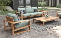 Double Island Outdoor Coffee Table – Oversize – Low -Abide Interiors DOC6081