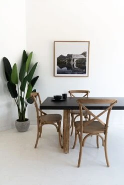 2.0m Sierra Elkstone Rectangular Dining Table – Ebony Black With Light Honey Legs -Abide Interiors DSC0234 scaled 1