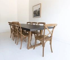 2.4m Sierra Elkstone Rectangular Dining Table – Ebony Black With Light Honey Legs -Abide Interiors DSC0249 scaled 1