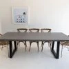 2.4m Sierra Elkstone Rectangular Dining Table – Speckled Grey With Black Powder Coated Legs 2 2.4m Sierra Elkstone Rectangular Dining Table – Speckled Grey With Black Powder Coated Legs -Abide Interiors DSC0324 scaled 1