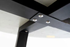 1.2m Alta Elkstone Round Dining Table – Pebble Grey With Black Powder Coated Legs -Abide Interiors DSC05805 scaled 1