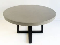 1.2m Alta Elkstone Round Dining Table – Pebble Grey With Black Powder Coated Legs -Abide Interiors DSC05807 scaled 1