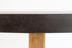 1.0m Alta Round Elkstone Dining Table – Ebony Black With Light Honey Legs -Abide Interiors DSC05999 scaled 1