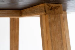 1.0m Alta Round Elkstone Dining Table – Ebony Black With Light Honey Legs -Abide Interiors DSC06003 scaled 1