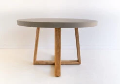 1.2m Alta Elkstone Round Dining Table – Pebble Grey With Light Honey Legs -Abide Interiors DSC06164 scaled 1