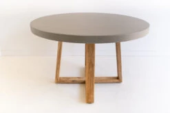 1.2m Alta Elkstone Round Dining Table – Pebble Grey With Light Honey Legs -Abide Interiors DSC06166 scaled 1