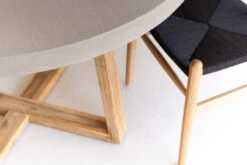 1.2m Alta Elkstone Round Dining Table – Pebble Grey With Light Honey Legs -Abide Interiors DSC06199 scaled 1