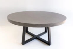 1.6m Alta ElkStone Round Dining Table – Speckled Grey With Black Powder Coated Iron Legs -Abide Interiors DSC06225 scaled 1
