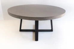 1.6m Alta ElkStone Round Dining Table – Speckled Grey With Black Powder Coated Iron Legs -Abide Interiors DSC06238 scaled 1