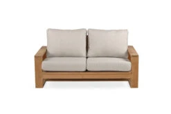 Double Island Outdoor Sofa – 2 Seater (Canvas Natural, Cast Slate Or Cast Silver Upholstery) -Abide Interiors Double Island Sofa 2S CSIL 2