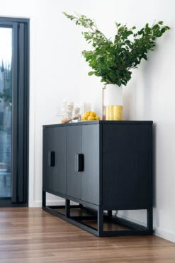 Eden Sideboard – Four Door – Black 23 Eden Sideboard – Four Door – Black -Abide Interiors Eden Sideboard Black Styled 2