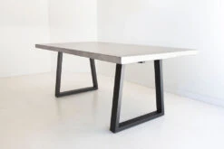 2.0m Sierra Elkstone Rectangular Dining Table – Speckled Grey With Black Powder Coated Legs -Abide Interiors Elkstone37 2